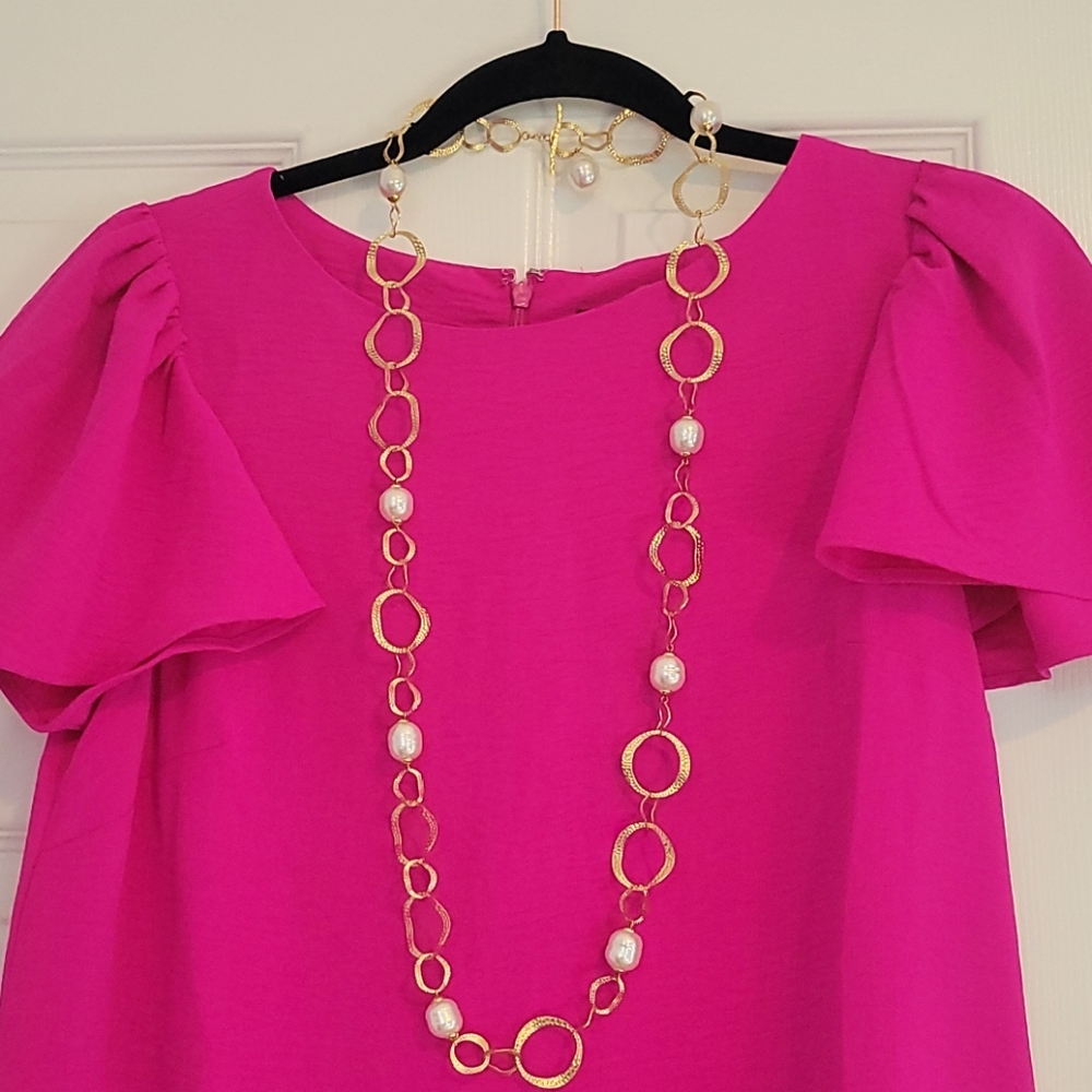 DKNY Raspberry dress - Picture 2 of 10